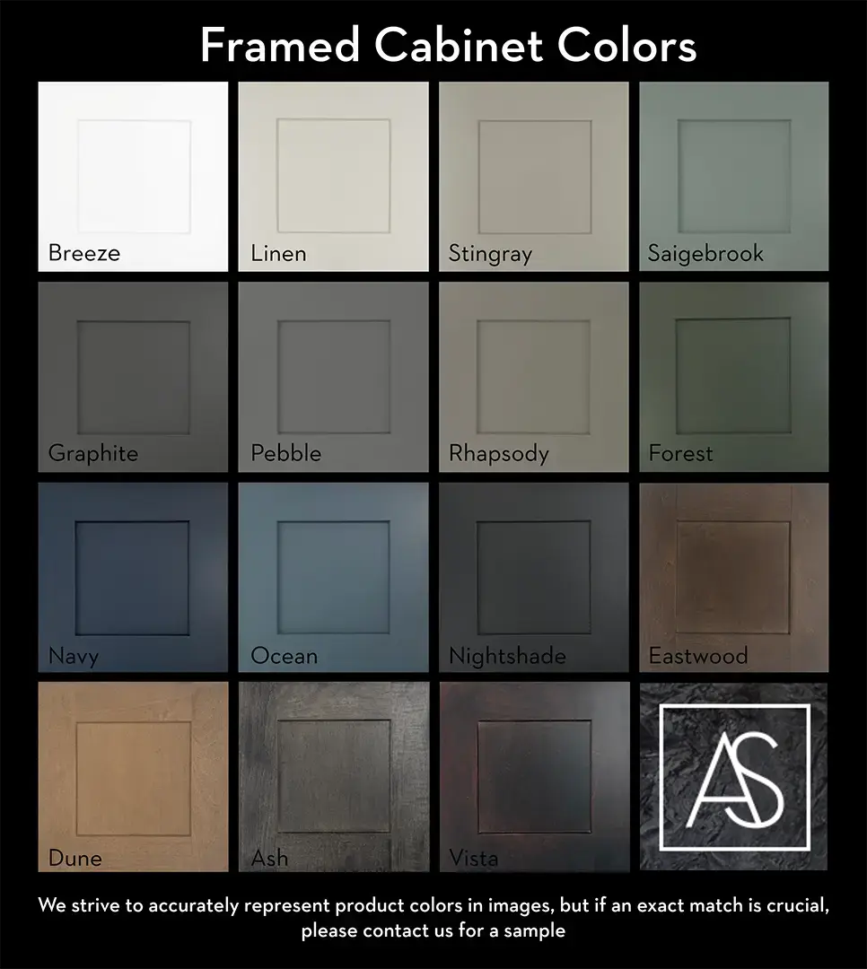Framed Cabinet Colors